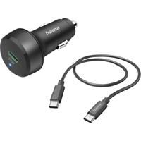 Hama Auto-snellader Met Oplaadkabel USB-C PD/QC 25W 1 M Zwart - thumbnail