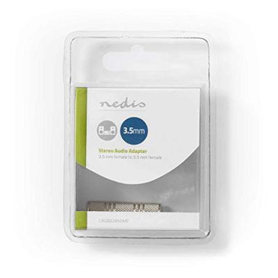 Nedis CAGB22950ME Stereo-audioadapter 3,5 Mm Female - 3,5 Mm Female Metaal