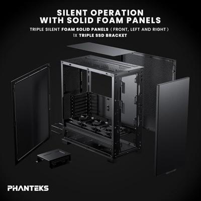 Phanteks PH-XT523PSC_BK01 Midi-tower Behuizing, PC-behuizing, Gaming-behuizing Zwart