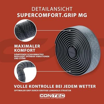 CONTEC stuurlint "supercomfort.grip mg" ct bar tape supercomfort.grip mg grey