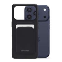 Mobilize Rubber Gelly Card Case Apple iPhone 17 Pro Matt Black - thumbnail