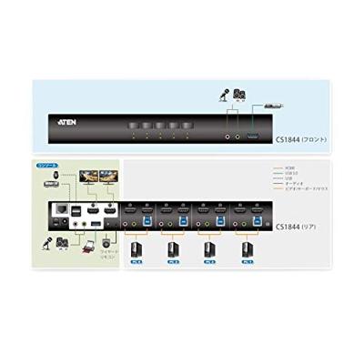 ATEN CS1844 KVM-switch HDMI 4096 x 2160 Pixel ATEN CS1844 KVM-switch HDMI 4096 x 2160 Pixel