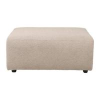 HKliving Jax bank Hocker Boucle Taupe - thumbnail