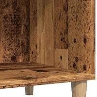 Platenkast 84,5x38x89 cm bewerkt hout oud houtkleurig - thumbnail
