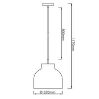 Brilliant Pastel hanglampSven Ø 32cm - 99222/73 - thumbnail
