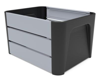 Basil Mirage krat klik &apos;n krat zwart/grijs 24l