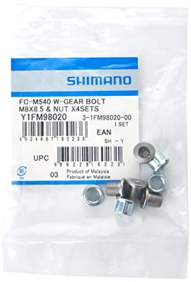 Shimano DEORE Chainring Bolts for FC-M540 (4 pieces)