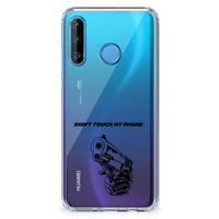 Huawei P30 Lite Anti Shock Case Gun Don't Touch My Phone - thumbnail