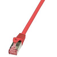 LogiLink CQ2064S RJ45 Netwerkkabel, patchkabel CAT 6 S/FTP 3.00 m Rood Vlambestendig, Snagless 1 stuk(s) - thumbnail