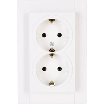 Kopp HK07 WIT inbouw stopcontact RA dubbel Kopp HK07 WIT inbouw stopcontact RA dubbel