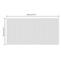 Vloerkleed rechthoekig 100x200 cm bamboe lichtnaturel - thumbnail