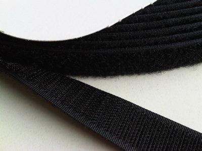 Klitteband 20mm zwart -back to back- 25m Klitteband 20mm zwart -back to back- 25m