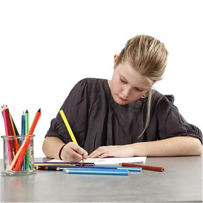 Creativ Company Driehoekige jumbo kleurpotloden - basiskleuren, 144st. - thumbnail
