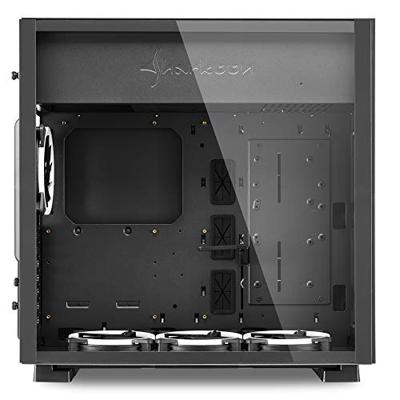 Sharkoon Pure Steel RGB Midi-tower PC-behuizing Zwart Sharkoon Pure Steel RGB Midi-tower PC-behuizing Zwart