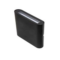 Tronix LED Wandlamp 6,9W up&down zwart 2700K - 5082030 - thumbnail