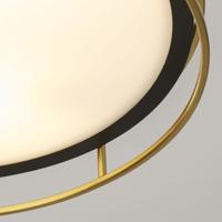Searchlight Design plafondlampPheonix Ø 40cm zwart met goud - 62013-3PB - thumbnail