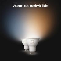 Philips HUE Lichtbron GU10 400 Lumen White Ambiance 2 pack - thumbnail
