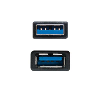 Nanocable 10.01.0903-BK - USB 3.0 verlengkabel, type A/M-A/H, mannelijk vrouwelijk, zwart, 3,0 mts