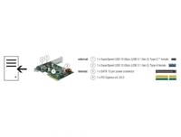 DeLOCK 90299 interfacekaart/-adapter Intern USB 3.1 + USB-C - thumbnail