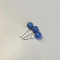 Speld met blauw kunststof knop 16mmx6mm - thumbnail