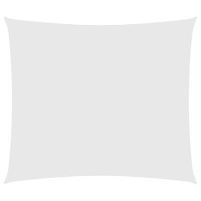 VidaXL Zonnescherm rechthoekig 2,5x3 m oxford stof wit - thumbnail