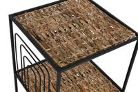 Planken Home ESPRIT Zwart Metaal Vezel 35 x 35 x 98 cm - thumbnail