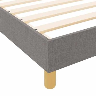 Bedframe met hoofdeinde Taupe 200 x 200 cm Stof