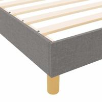 Bedframe met hoofdeinde Taupe 200 x 200 cm Stof - thumbnail