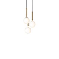 Nuura Miira 13 Hanglamp - Messing - Wit - thumbnail