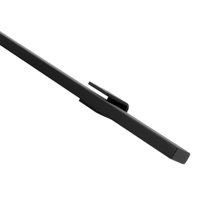 Trapleuning zwart plat 270 cm - thumbnail