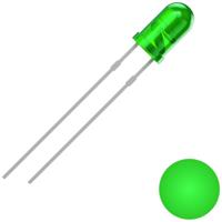 Quadrios 2111O152 Bedrade LED Groen Rond 3 mm 2500 mcd 30 ° 20 mA 3 V - thumbnail