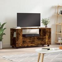 Tv-meubel 102x34,5x43 cm bewerkt hout gerookt eikenkleurig - thumbnail