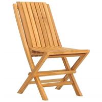 Tuinstoelen inklapbaar 2 st 47x47x89 cm massief teakhout - thumbnail