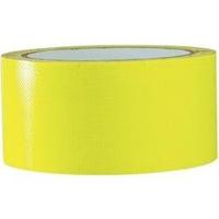 TOOLCRAFT 80FL5025EC 80FL5025EC Textieltape 80FL5025EC Neon-geel (l x b) 25 m x 50 mm 1 stuk(s) - thumbnail