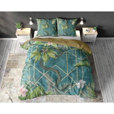 Sleeptime Indulge - Palm Wood Dekbedovertrek Katoen - Groen | OP=OP! - 240 x 220