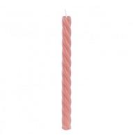 Set Roze Spiraalvormige Kaars (2.2x26cm) - thumbnail