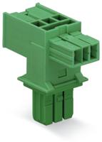 WAGO Net-T-splitter [Netstekker - Netbus, Netbus] Totaal aantal polen: 2 Groen 1 stuk(s) - thumbnail