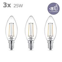 Philips 2W - E14 - 2700K - 250 lumen set van 3 - 929001238343 - thumbnail