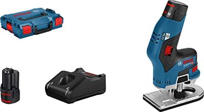 Bosch Blauw GKF 12 V-8 Accu Kantenfrees met 2 accu&apos;s 3.0Ah - 06016B0000 - thumbnail