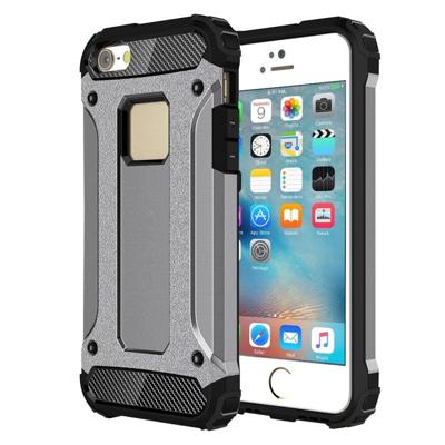 Harde Armor TPU + PC combinatie Case voor iPhone SE & 5 & 5s(Grey) Harde Armor TPU + PC combinatie Case voor iPhone SE & 5 & 5s(Grey)