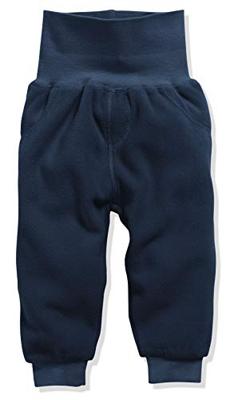 Playshoes Schnizler babybroekje fleece Blauw Melange-56