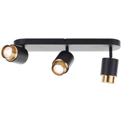 Brilliant 3-lichts opbouwspotCovelo zwart met goud - G04916/86