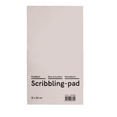 Kladblok Qbasic 12x20cm 150vel 45gr | 10 stuks