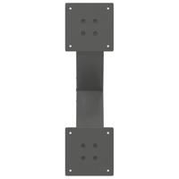 Salontafelpoten 2 st X-vormig 60x(30-31) cm staal antraciet - thumbnail