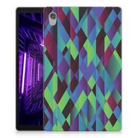 Lenovo Tab M10 HD (2de generatie) Back Cover Abstract Green Blue - thumbnail