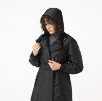AGU Trench Coat Puff Winter Regenjas Urban Outdoor Dames - Zwart - XXL - Waterdicht - thumbnail