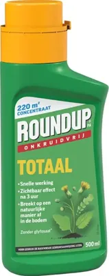 Roundup totaal onkruidvrij concentraat 500 ml