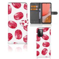 Samsung Galaxy A72 | Book Cover | Pink Macarons - thumbnail