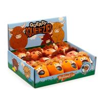 Queasy Squeezies Highland Coo Koe Knijp Speelgoed - thumbnail