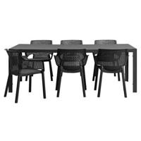 Le Sud tuinset Eva Savoie - antracietkleur - 7-delig - thumbnail